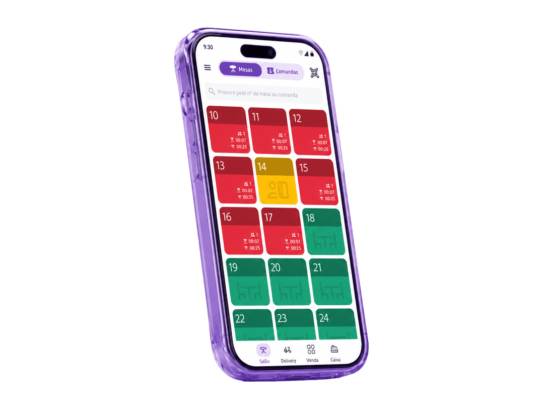Celular com sistema de salão Cooki